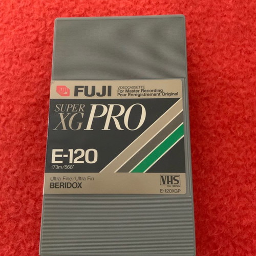 FUJI Super XG PRO E-120 VHS tape new, blank in excellent condition