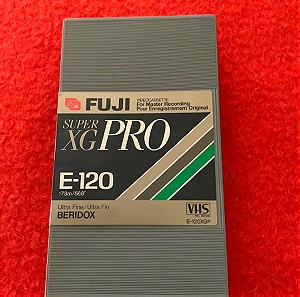 FUJI Super XG PRO E-120 VHS tape σε άριστη κατάσταση, άγραφη