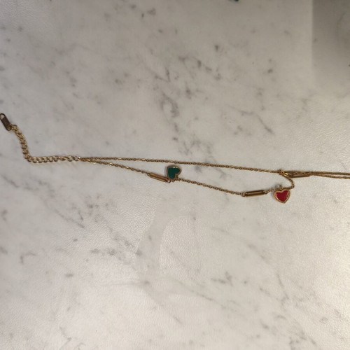 Bracelet with hearts gold like new
