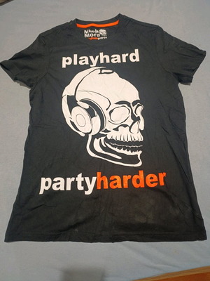 Much More Play Hard, Party Harder T-shirt size M like new