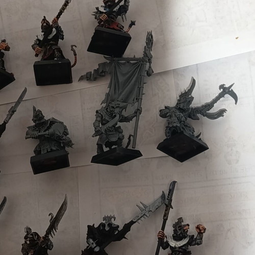 Warhammer Skaven Stormvermin Full Command Group 20 Plastic Figures