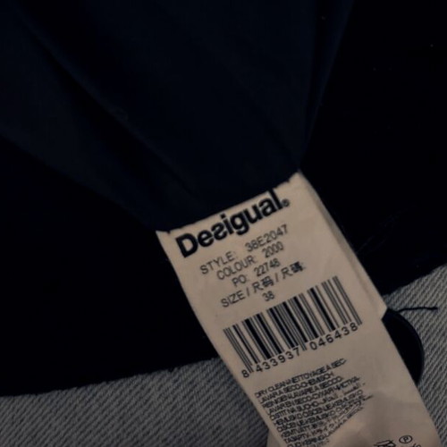 Desigual coat N38 like new, black, slim fit