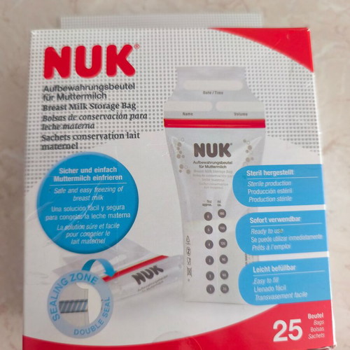 Nuk σακουλάκια αποθήκευσης μητρικού γάλακτος 25τμχ καινούργια