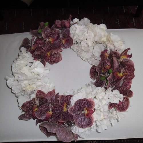 Orchid wreath Le Shop like new, diameter 50cm