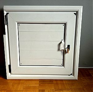 Πόρτα αλουμινίου με διάσταση κουφώματος 72,5 x 72,5