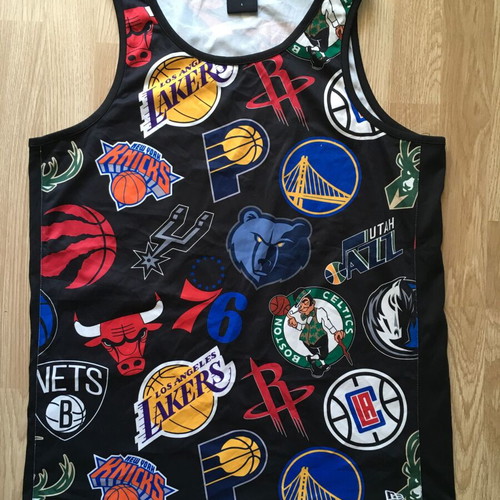 NBA Shirt New Era Mens Multi Team Jersey used, size L