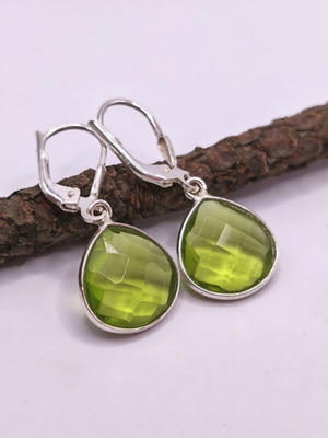Silver earrings with Peridot new