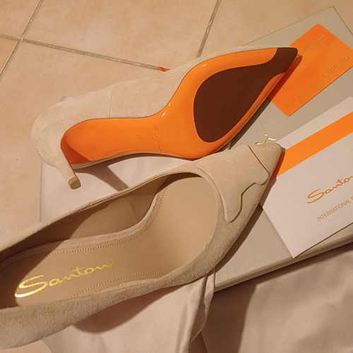 Santoni pumps new, beige, size 37