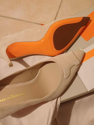 Santoni pumps new, beige, size 37
