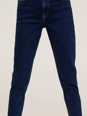 Mango slim mom jeans used, high waist, size 34, blue