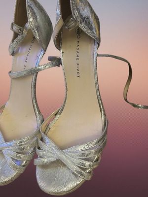 Tango обувки Madam Pivot сребристи като нови, номер 39