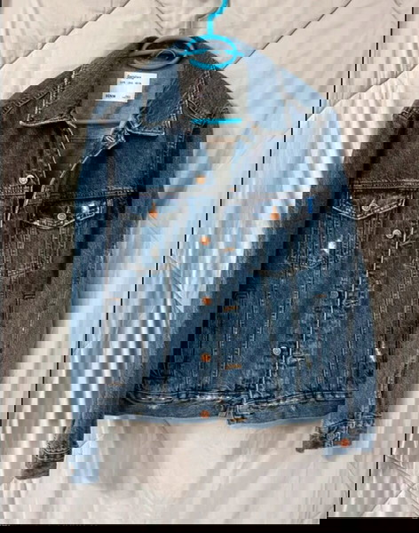 Ανδρικό denim Bershka τζάκετ ανοιχτό μπλε