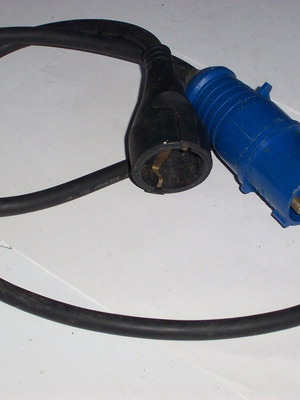 Adaptor power adapter for camper caravan used, made in Germany