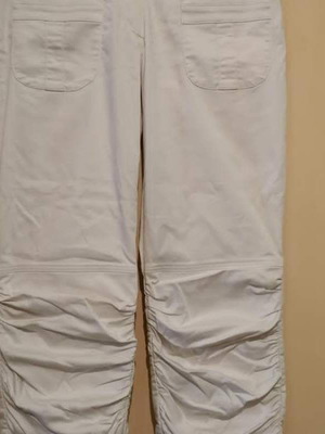 White summer pants slim fit YAZZ used, size L