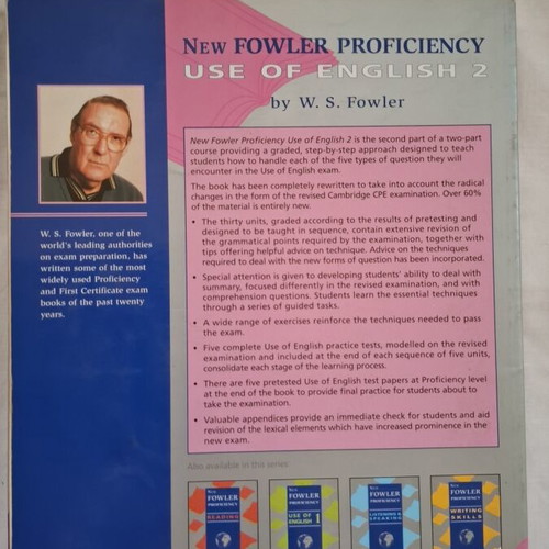 New Fowler Proficiency Writing Skills 2 and Use of English 2 books used