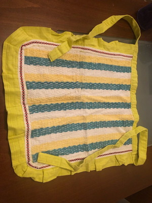 Vintage apron with pocket, lightly used