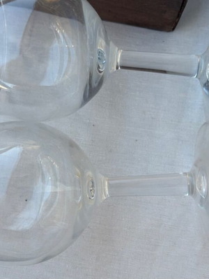 Ποτήρια κρασιού μεταχειρισμένα, σετ 2 γυάλινα