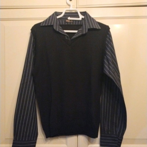 Thin black pullover like new, size M