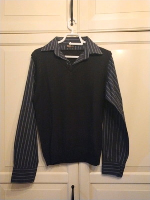 Thin black pullover like new, size M