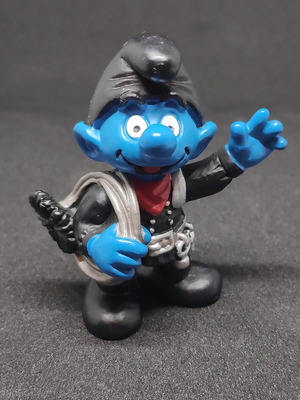 Schleich Smurf Chimney Sweep Figure 1999 like new