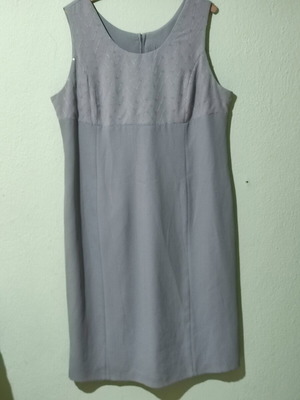 Women's formal dress like new, gray, sizes L and XL