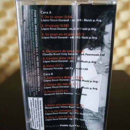 Natalia Oreiro audio album cassette tape new