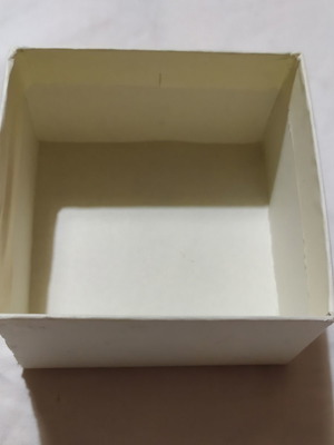 Paper box used, 7x7 cm