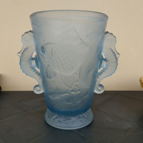 Josef Inwald Barolac Seahorse vase like new