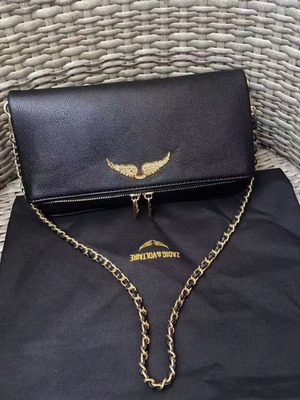 Τσάντα ώμου Zadig&Voltaire μέγεθος M, μαύρη, σαν καινούργια με θήκη