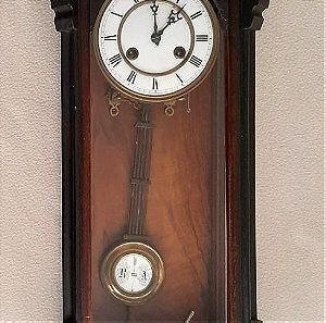 Ρολόι Τοίχου με Εκκρεμές αρχές 1900 Παλιό Αντίκα