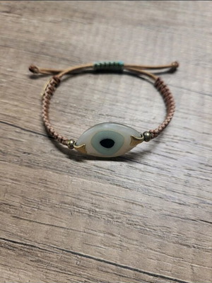 Anna Maria Mazaraki eye bracelet like new, beige