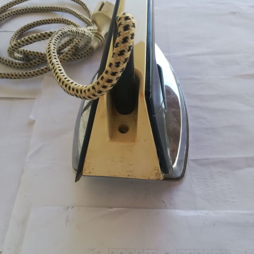 AEG vintage electric iron with fabric cord