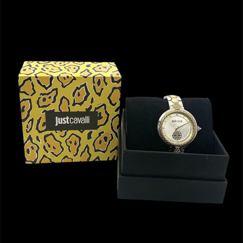 Just Cavalli women's watch 32mm like new, yellow and silver