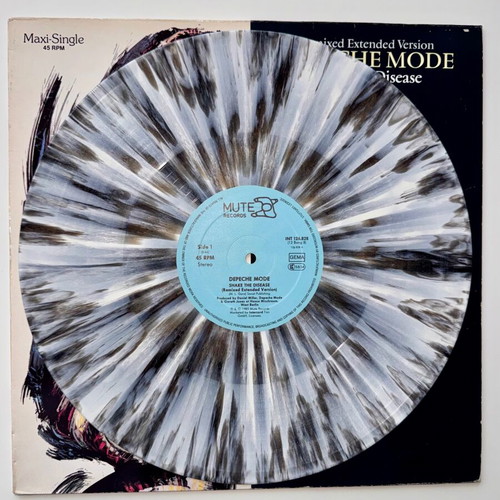 Depeche Mode Shake The Disease Grey Marbled 12" Maxi Single used