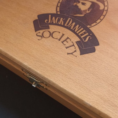 Jack Daniel's Society wooden collectible box vintage 90s, like new