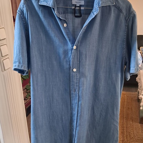 Reiss denim shirt like new, blue, size S
