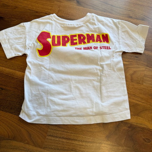 Superman T-shirt size 110 cm like new, white, Zara