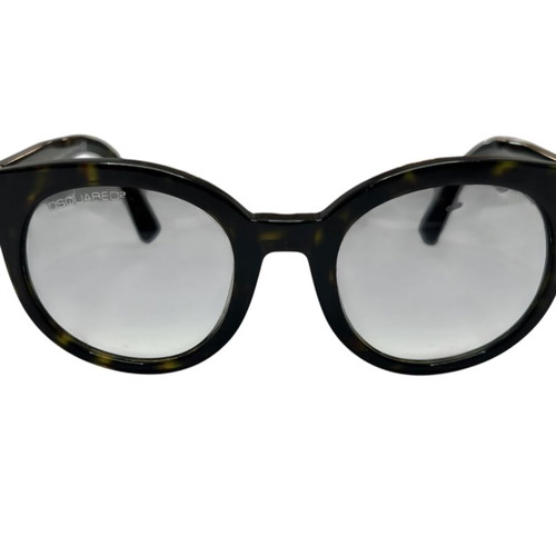 Dsquared2 round sunglasses, brown frame