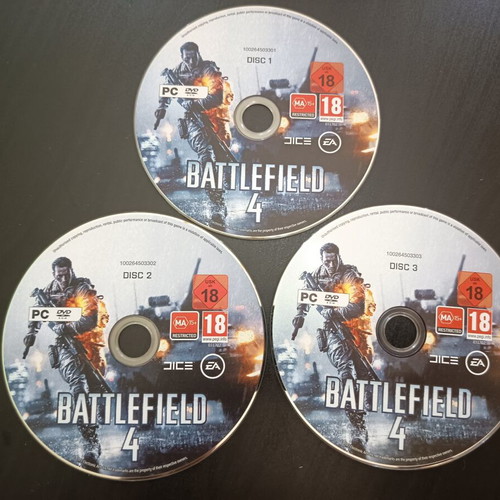 Battlefield 4 PC DVD-ROM like new, 3 discs, collector's edition