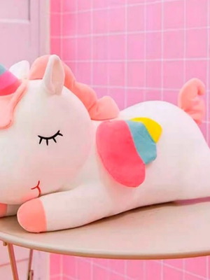 White plush Pegasus new 25cm with velvety texture