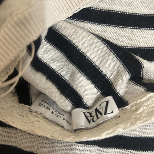 Zara V-line blouse, long sleeve