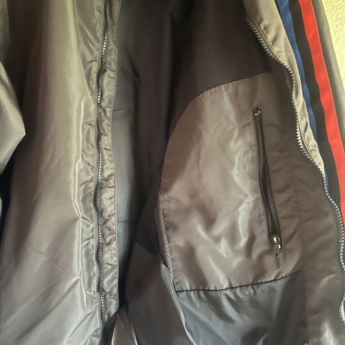 BMW Motorsport Jacket like new, black with red and blue stripes, 3XL