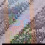 χειροποίητο κέντημα τοπίο και ελάφι