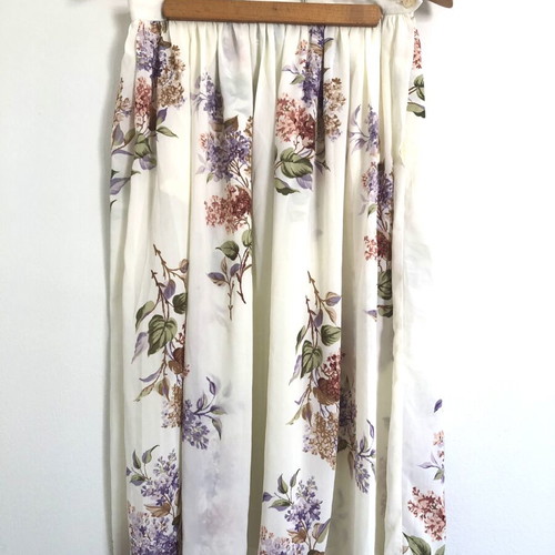 Vintage Midi Skirt Campus Casuals California floral pattern like new