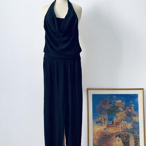 Jumpsuit black used, size S-M