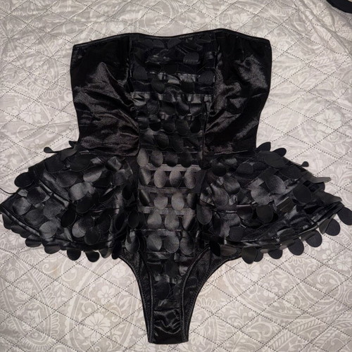 Fancy corset new designer, size S, black