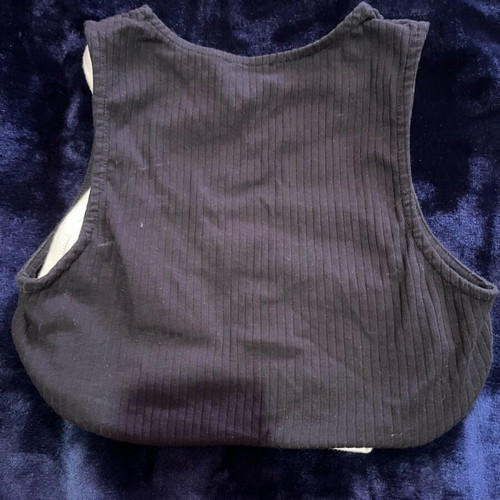 Women's top like new, black and white, size S