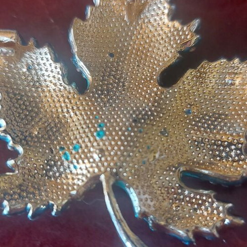 Pendant large with blue and green crystals new