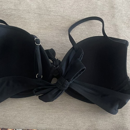 Black and animal print bikini set size L like new