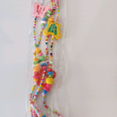 Children's necklace new with colorful hair clips